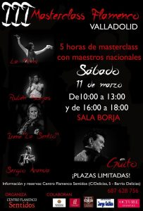 Masterclass Festival Flamenco de Valladolid @ Sala Borja | Valladolid | Castilla y León | España