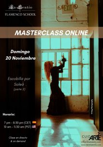 Online masterclass "Escobilla por Soleá (part 2)"