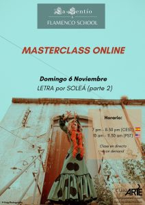 Online masterclass "Letra por Soleá (part 2)"